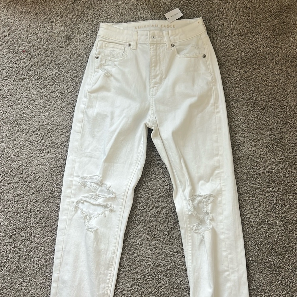 american eagle white jeans